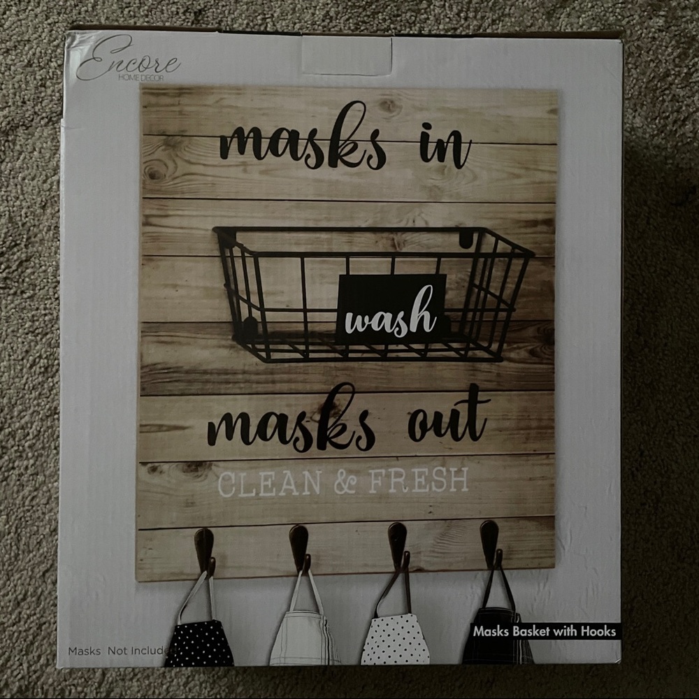 Mask Basket With Hooks